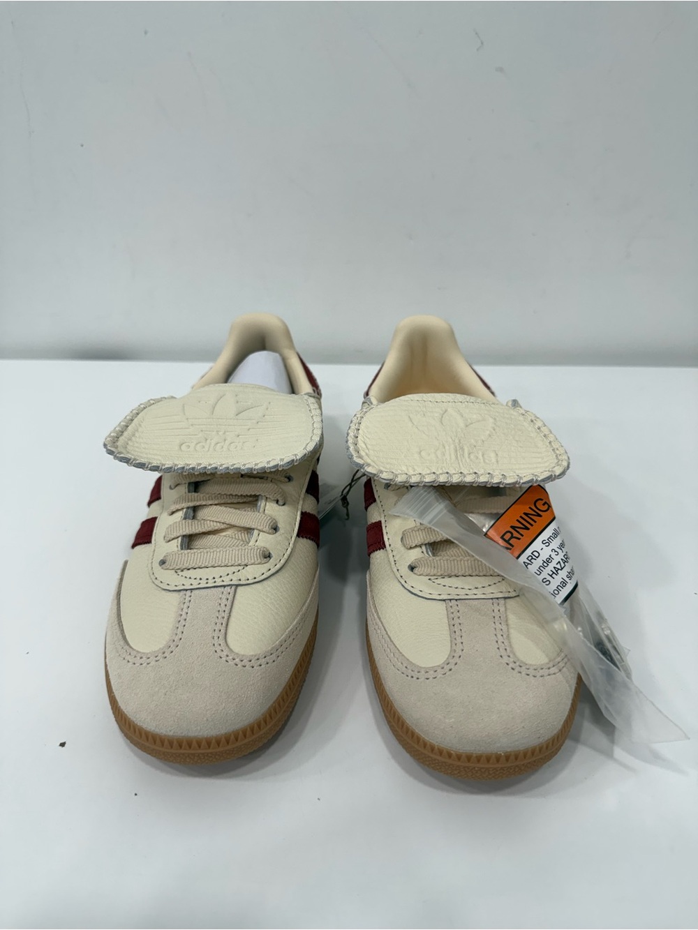 adidas Samba LT W Wonder White “Preloved” Ruby White Sneaker JS3541 Woman Size 8 - Picture 2 of 5